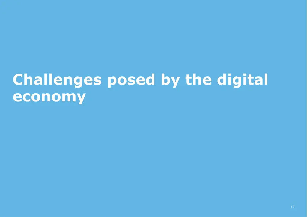 challenges posed by the digital economy