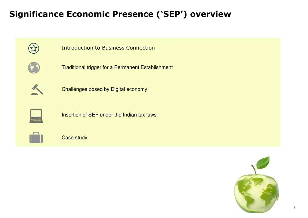 significance economic presence sep overview