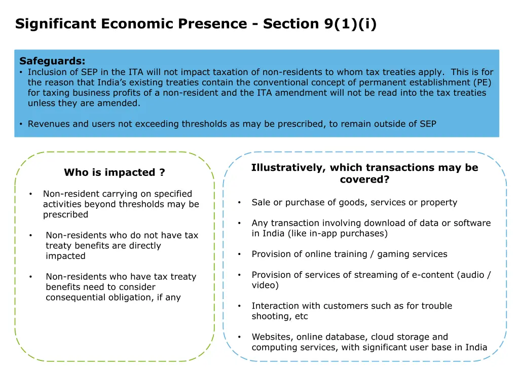 significant economic presence section 9 1 i