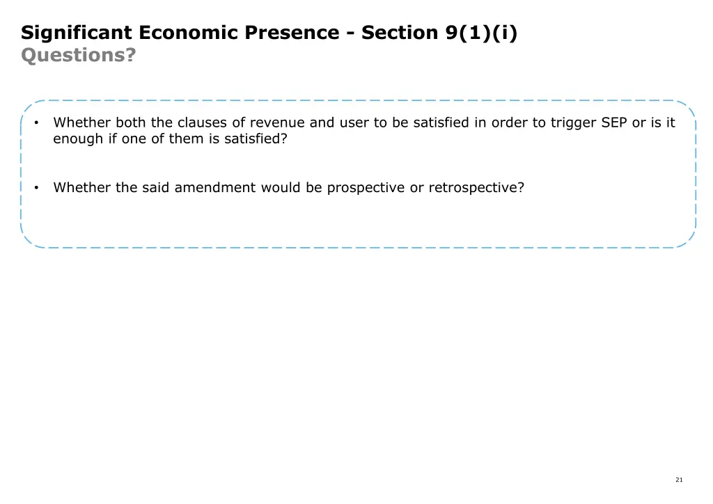 significant economic presence section