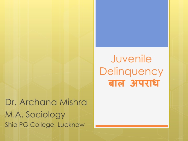 juvenile delinquency