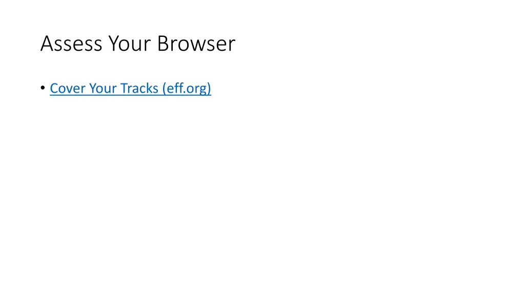 assess your browser