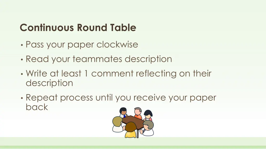 continuous round table