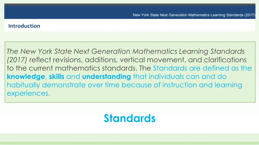 the new york state next generation mathematics