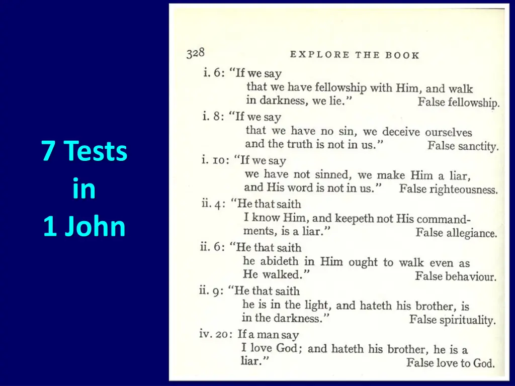 7 tests in 1 john