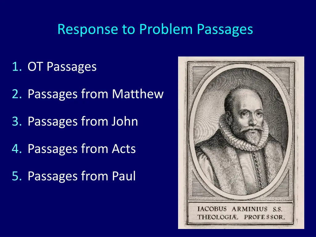 response to problem passages