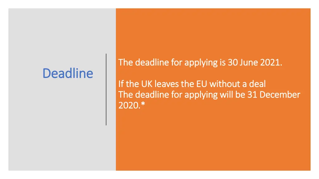 the deadline for applying is 30 june 2021