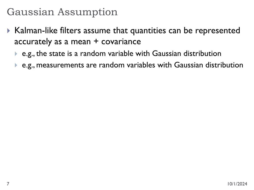 gaussian assumption