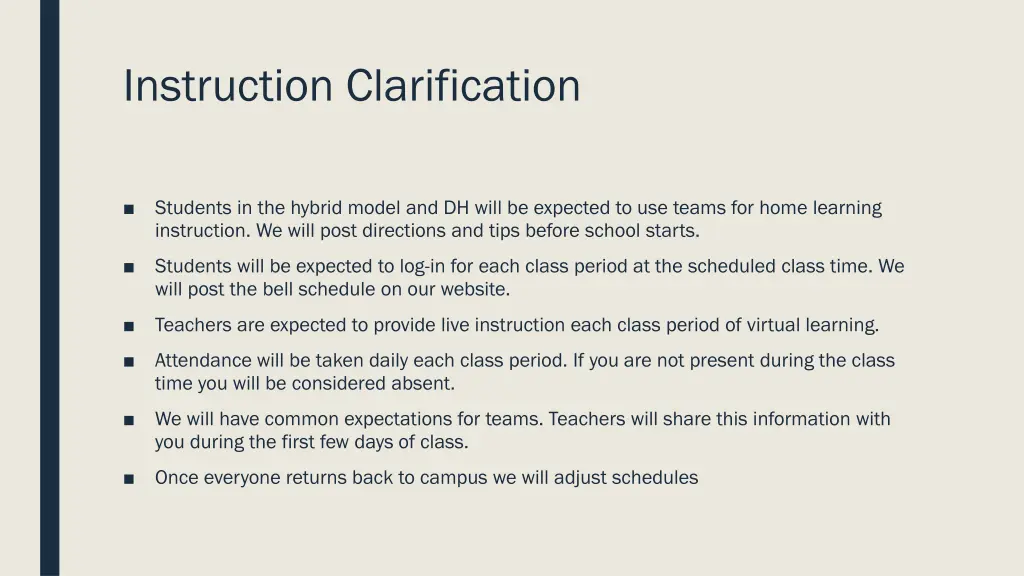 instruction clarification