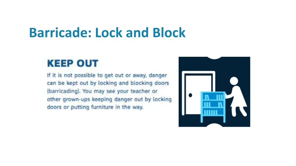 barricade lock and block