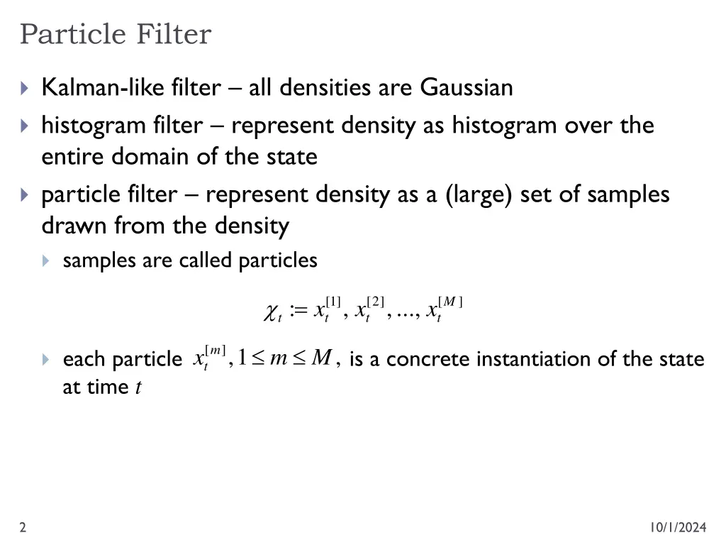 particle filter