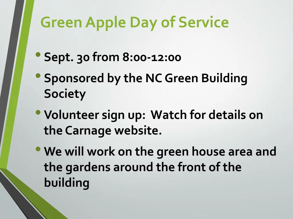 green apple day of service