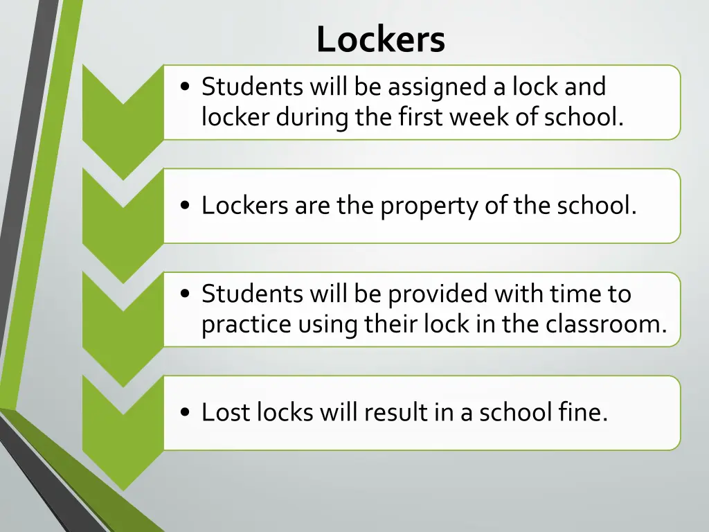 lockers