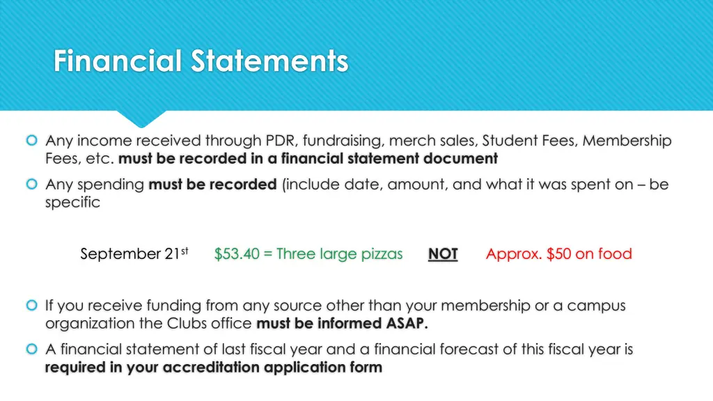 financial statements