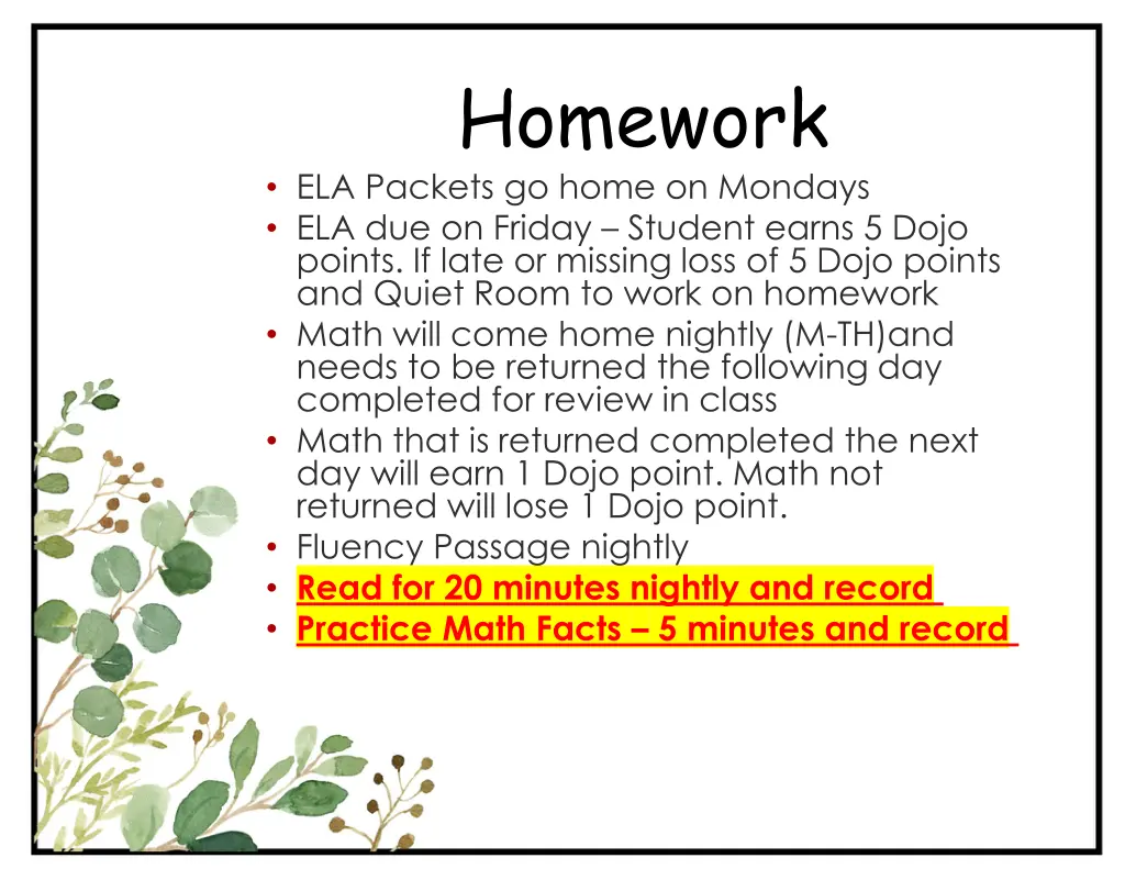 homework