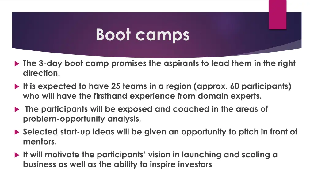 boot camps