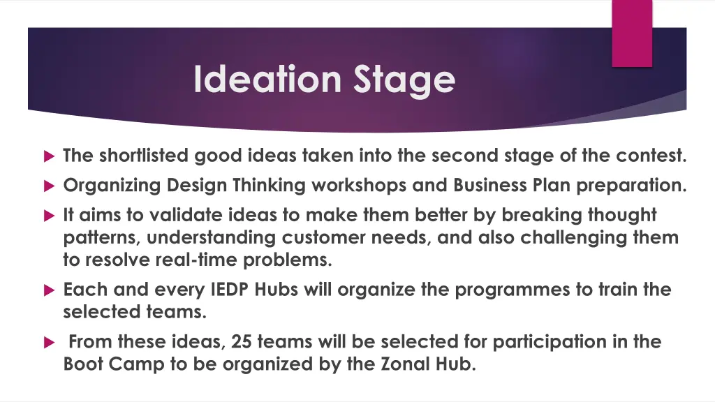 ideation stage