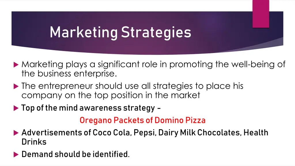 marketing strategies