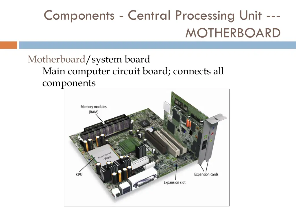 components central processing unit