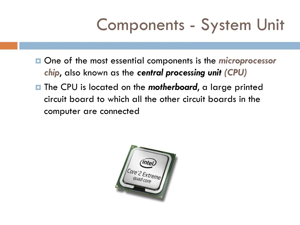 components system unit 1