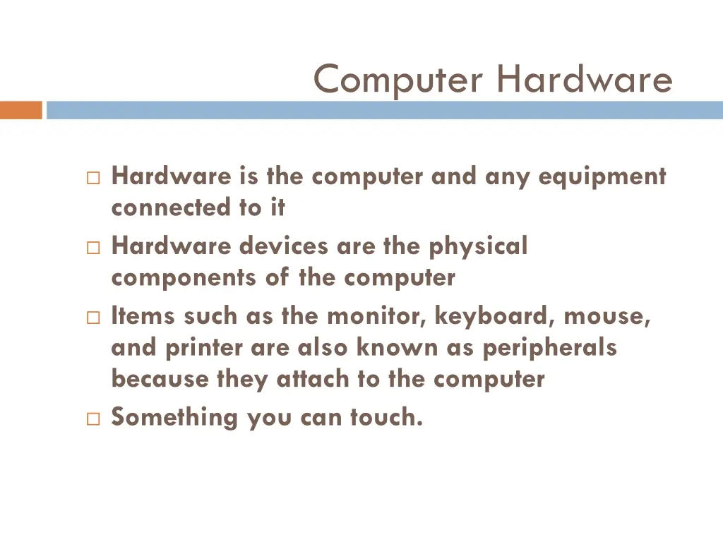 computer hardware