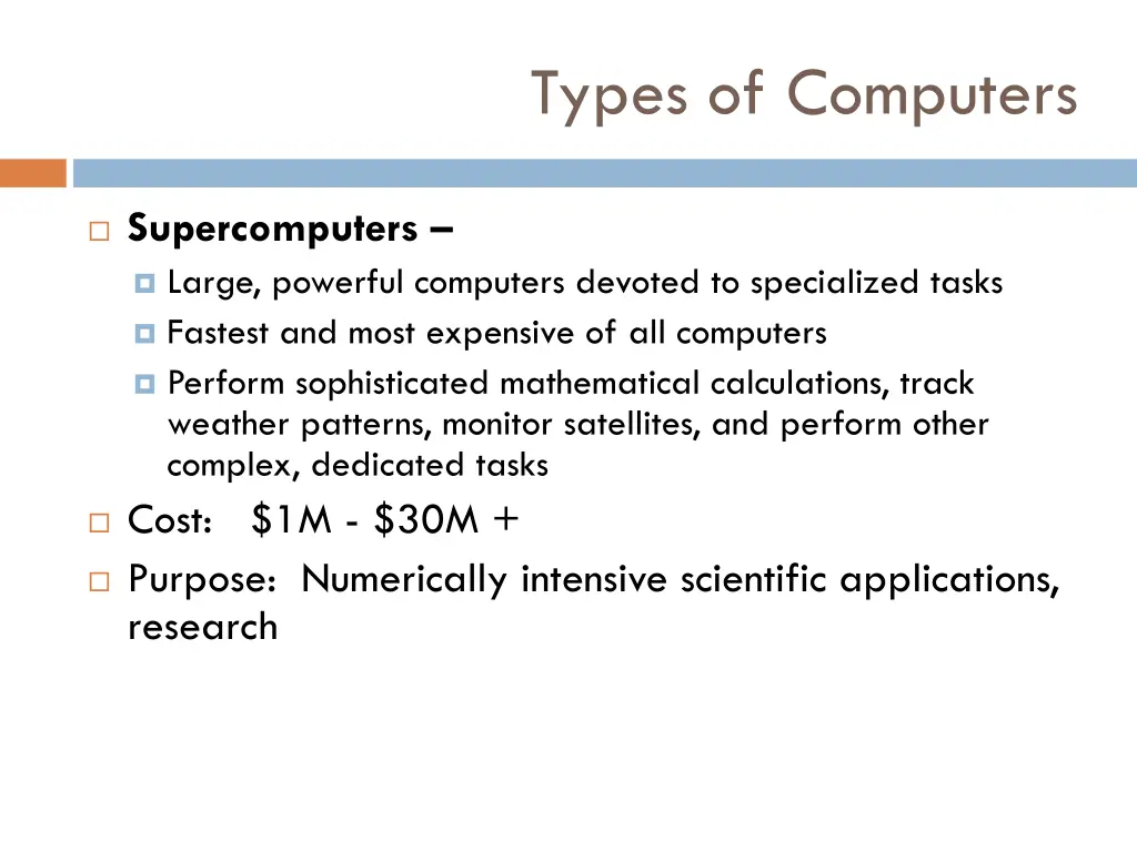 types of computers