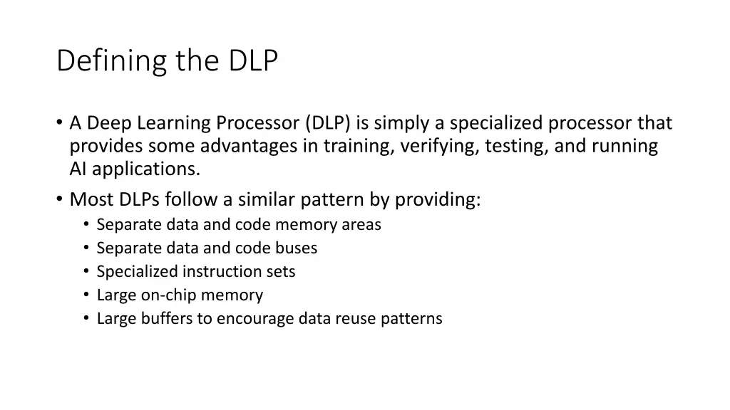 defining the dlp