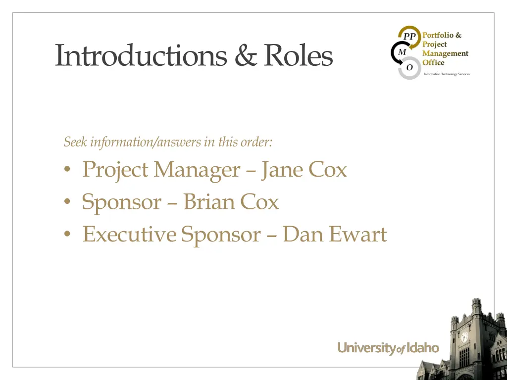 introductions roles