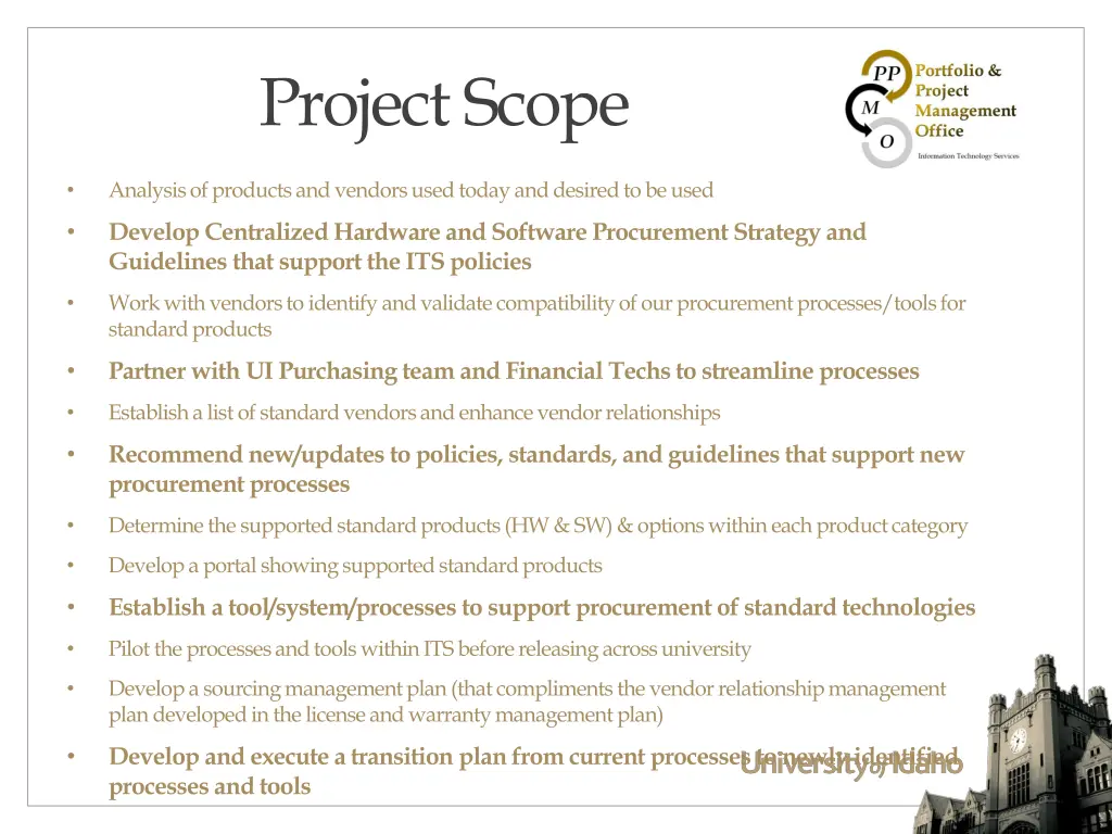 project scope