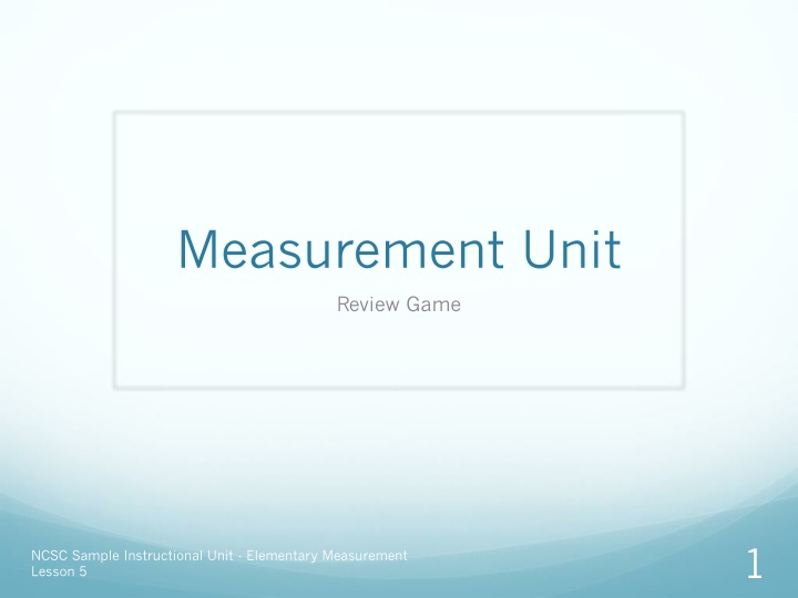 measurement unit