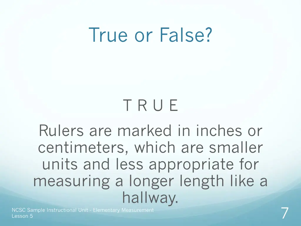 true or false 5