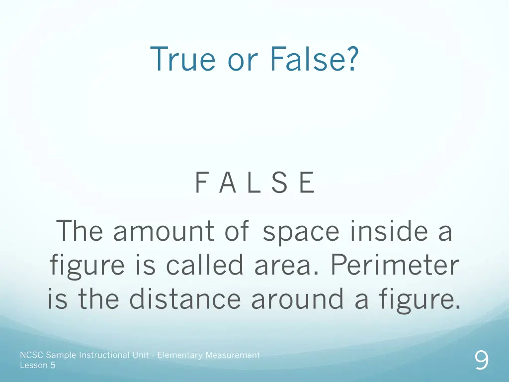 true or false 7