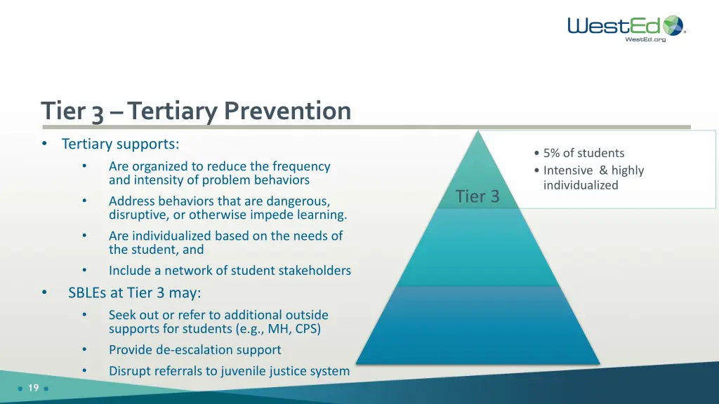 tier 3 tertiary prevention tertiary supports