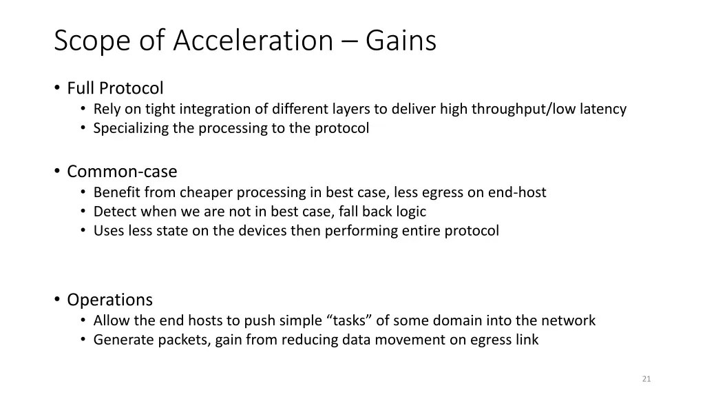 scope of acceleration gains