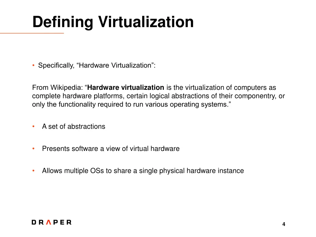 defining virtualization