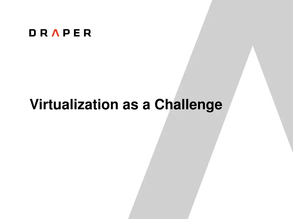 virtualization as a challenge