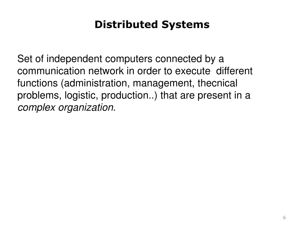 distributed systems