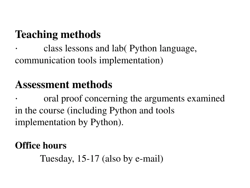 teaching methods class lessons and lab python