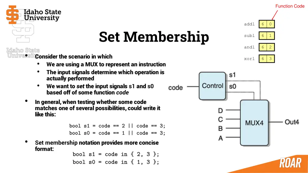 function code