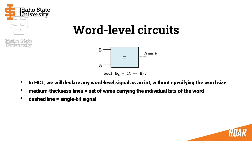 word level circuits