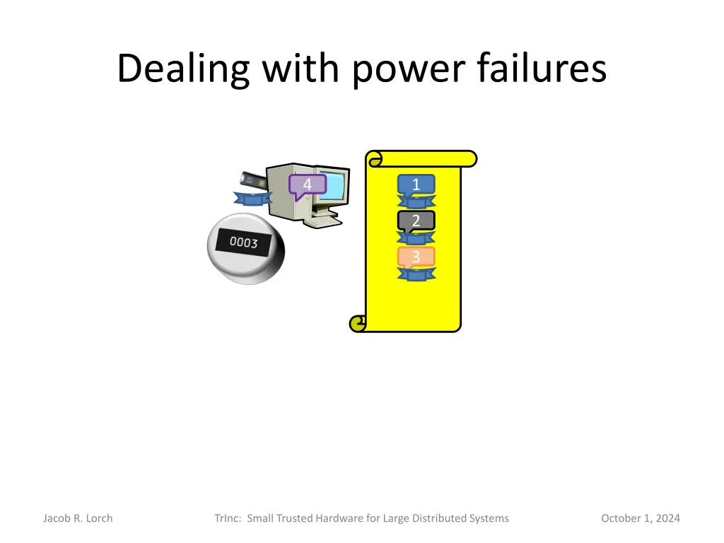 dealing with power failures