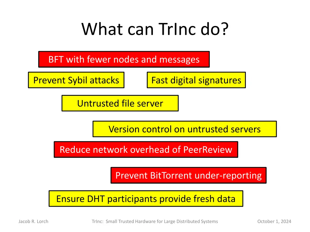 what can trinc do