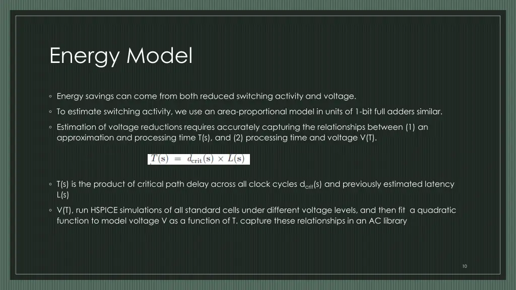 energy model