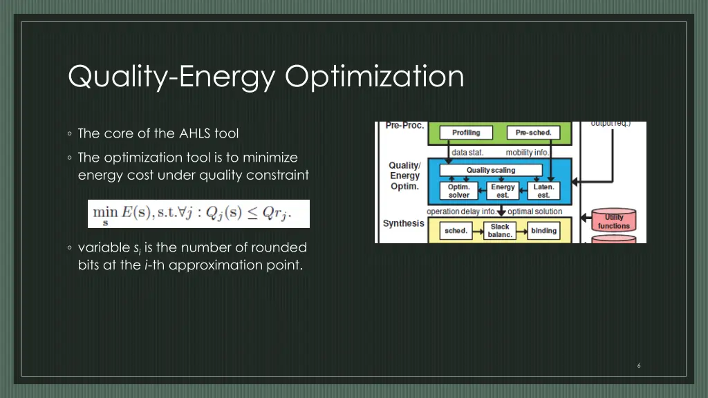 quality energy optimization