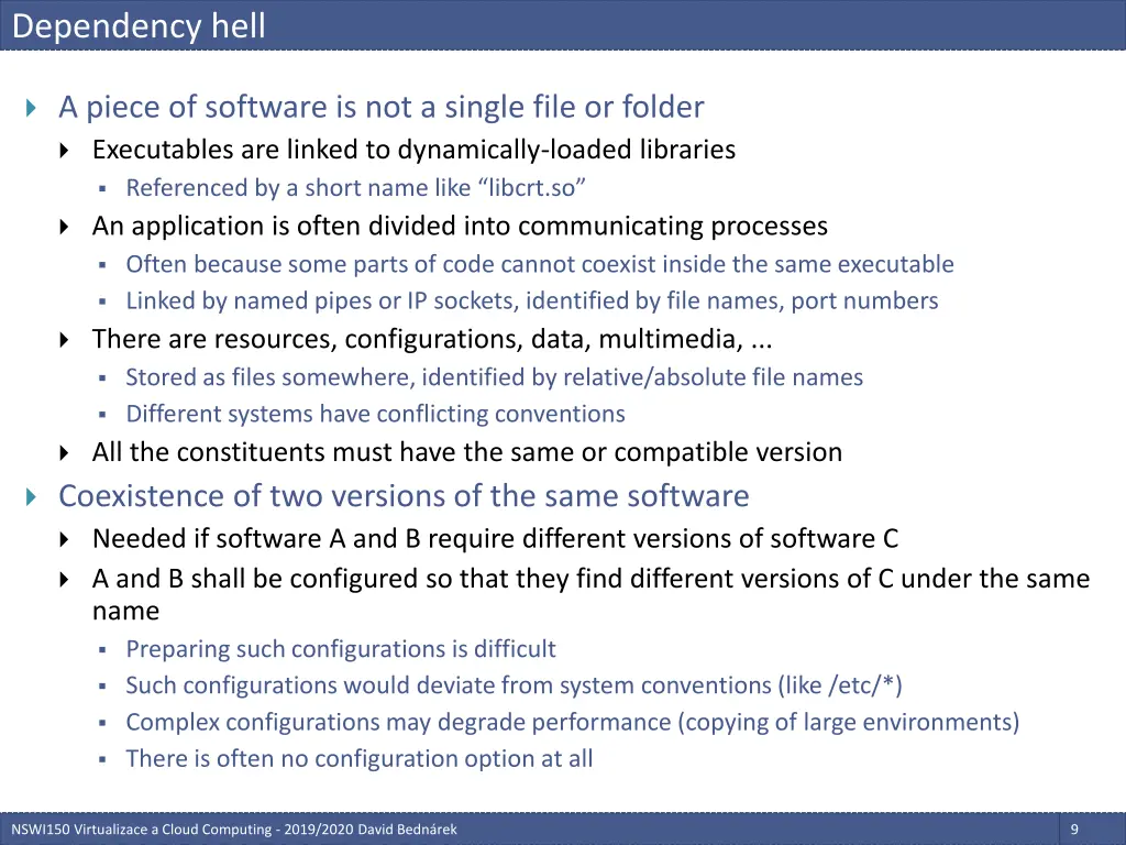 dependency hell