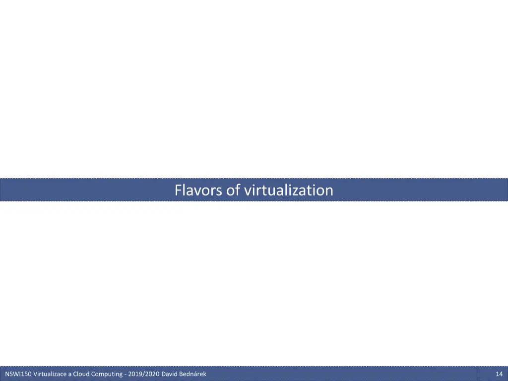 flavors of virtualization