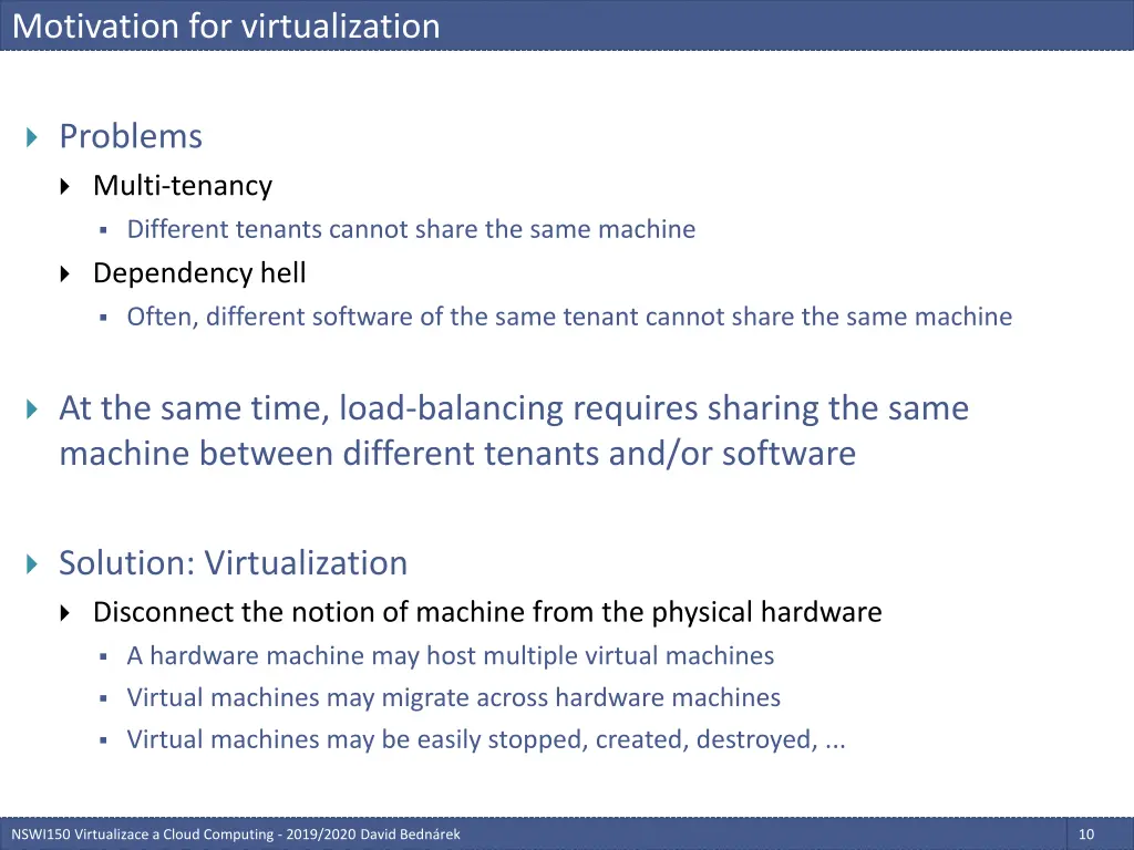 motivation for virtualization 1