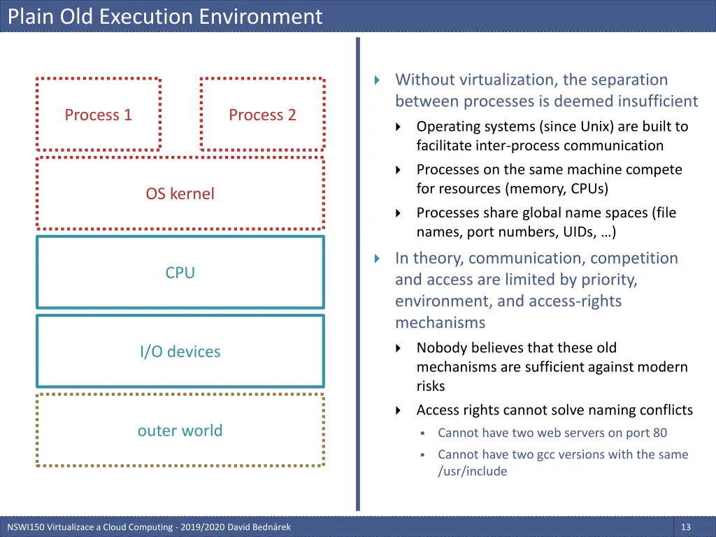 plain old execution environment 1