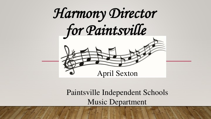 harmony director harmony director for paintsville