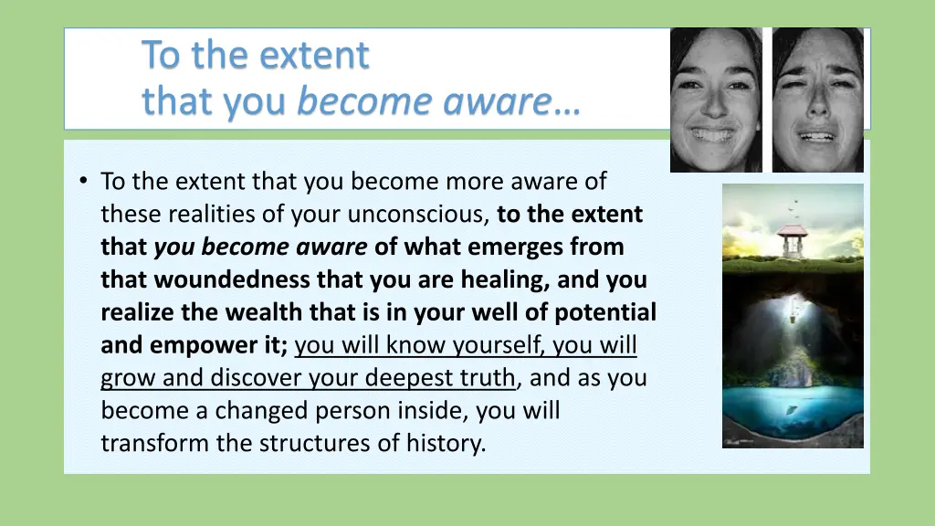 to the extent that you become aware